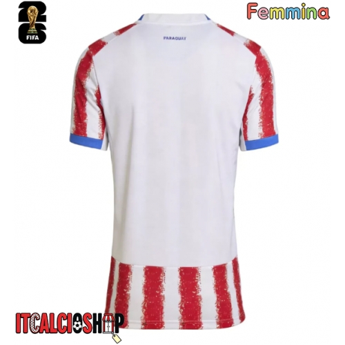 Paraguay Prima Maglia Femmina Mondiali 2026 Manica Corta